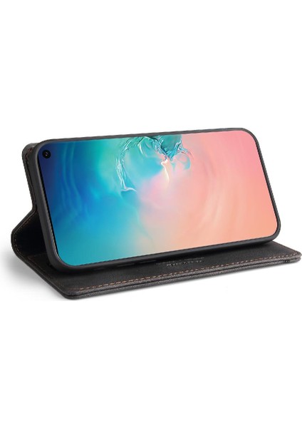 Galaxy S10 Artı Iki Kart Yuvaları Kickstand Premium Deri (Yurt Dışından)