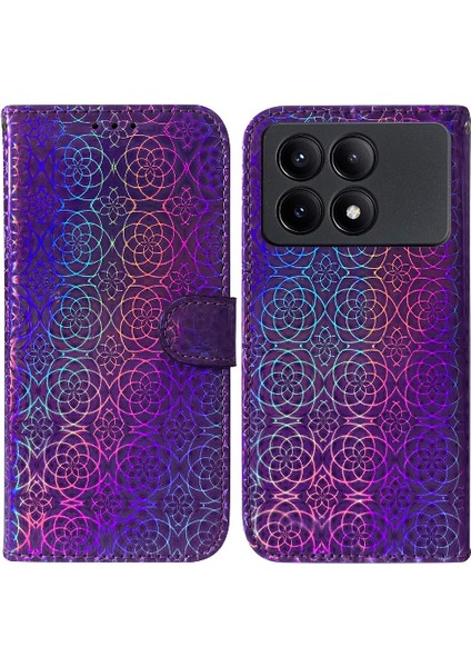Xiaomi Redmi Kredmi Glitter Renkli Standı Tutucu Cüzdan Kılıf Pu (Yurt Dışından)