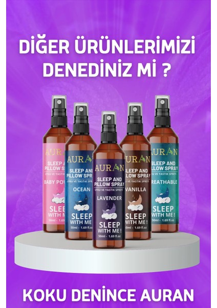 Lavanta Uyku Ve Yastık Spreyi Rahatlatıcı Uyku Ve Dinlenme Spreyi Sleep And Pıllow Spray 50ml