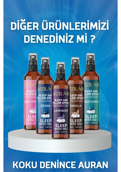 Uyku ve Yastık Spreyi Okaliptus, Nane, Biberiye Rahatlatıcı Uyku ve Dinlenme Spreyi 50 ml