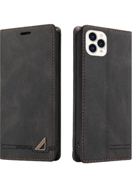 IPhone 13 Için Kılıf Pro Max Premium Deri Premium Deri Kickstand (Yurt Dışından)