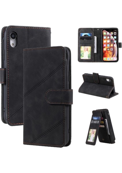 IPhone Xr Kart Tutucu Kickstand Pu Deri Cüzdan Flip Folio (Yurt Dışından)