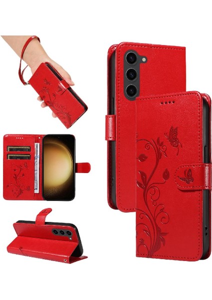 Galaxy S23 Artı El Kayışı ve Kart Yuvası Cüzdan (Yurt Dışından)