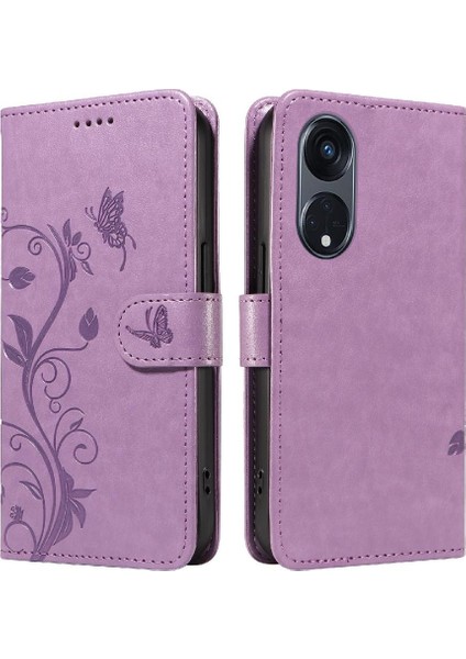 RENO8T 5g Için Kılıf ve El Kayışı Cüzdan Telefon Kılıfı ile Kart Yuvası (Yurt Dışından)