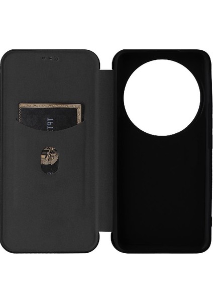 Kart Tutucu Kickstand Deri Folio Flip ile Xiaomi 14 Ultra Için Kılıf (Yurt Dışından)