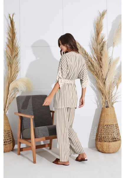 15528 Kadın 3 Lü Pijama Takım