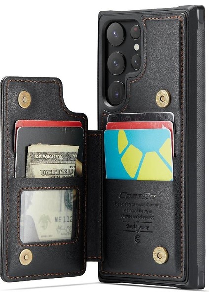 Galaxy S22 Ultra Kickstand Ince Darbeye Dayanıklı Caseme Cüzdan Kılıf (Yurt Dışından) modelleri