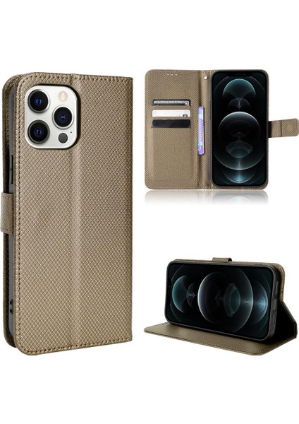 IPhone 11 Için Kılıf Pro Max Kickstand Manyetik Cüzdan Kapak Kart Tutucu (Yurt Dışından)