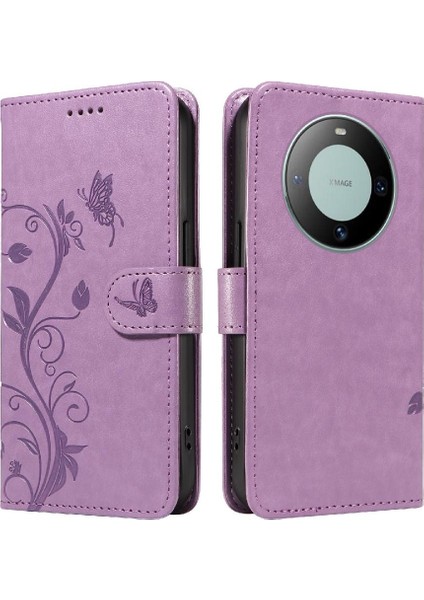 Mate 60 Için Flip Case El Kayışı Cüzdan ile Yüksek Kaliteli Deri (Yurt Dışından)