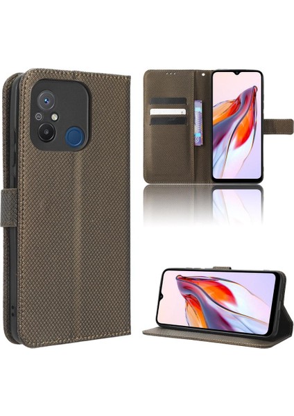 Xiaomi Redmi 12C Manyetik Cüzdan Kart Tutucu Kickstand Kapak Için Kılıf (Yurt Dışından)