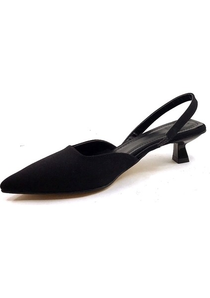 cc 608 4,5 cm Siyah Zara Arkası Açık Kadın Topuklu Ayakkabı modelleri