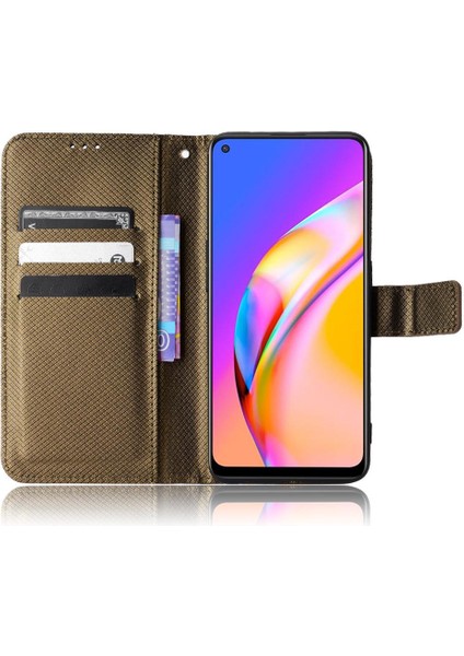 A94 5G/A95 5g Kickstand Manyetik Cüzdan Kapak Kart Tutucu Için Kılıf (Yurt Dışından)