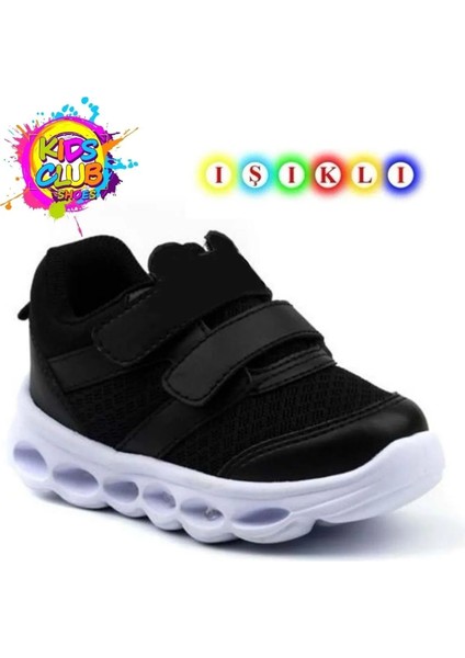 Caty Işıklı Siyah Bebe Spor Ayakkabı