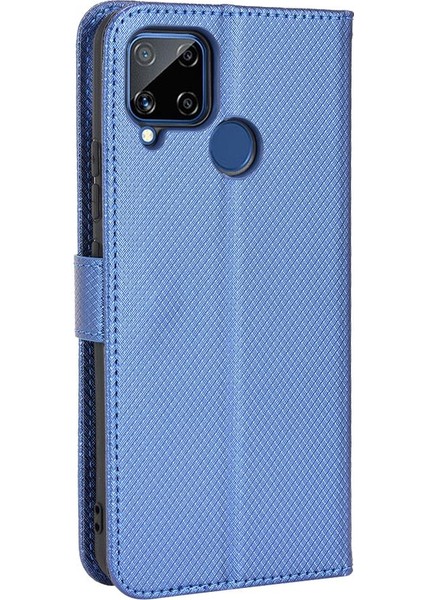 Realme C15 Kart Tutucu Kickstand Manyetik Cüzdan Kapağı Için Kılıf (Yurt Dışından) modelleri