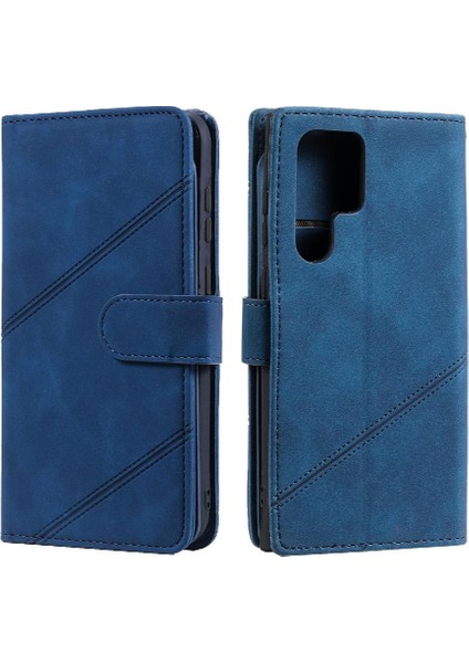 Galaxy S22 Ultra Pu Deri Cüzdan Flip Folio Manyetik (Yurt Dışından)