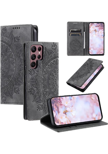 Galaxy S22 Ultra Darbeye Kapak Kapak Kart Ekleme (Yurt Dışından)