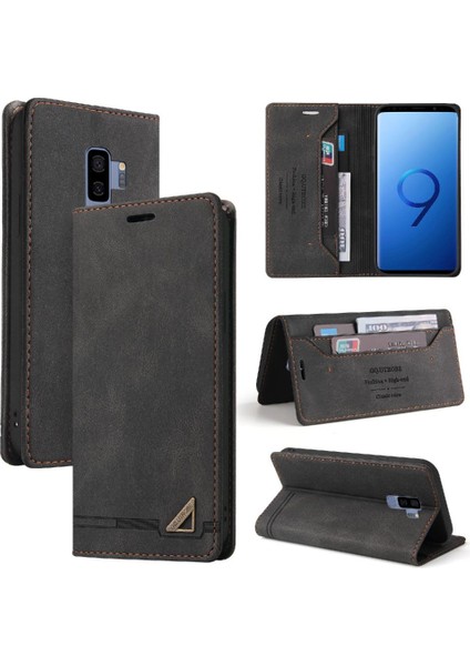 Galaxy S9 Artı Iki Kart Yuvaları Için Kılıf Kickstand Premium Deri (Yurt Dışından)