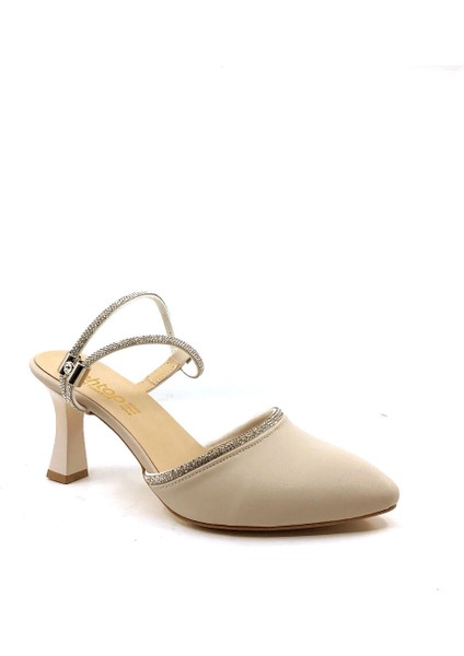 Mh 7,5 cm Ten Taşlı Karnıyarık Kadın Topuklu Ayakkabı fiyatları