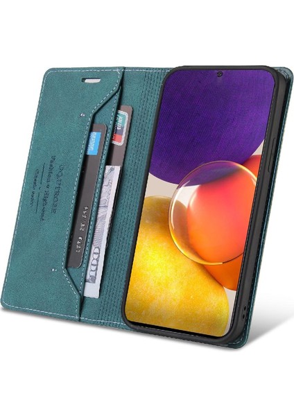 SZY Market Galaxy A82 5g Kickstand Iki Kart Yuvaları Premium Deri (Yurt Dışından)