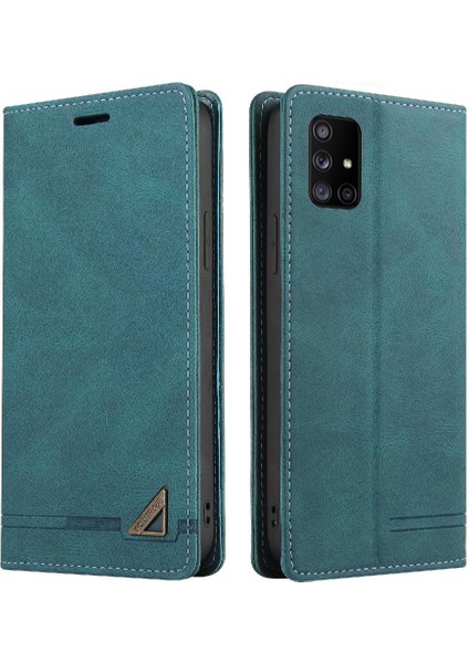 Galaxy A71 4g Kickstand Iki Kart Yuvaları Premium Deri (Yurt Dışından)