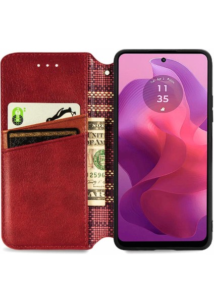 Motorola Moto G24 Zarif Iş Moda Tasarım Cüzdan Kılıf (Yurt Dışından) modelleri