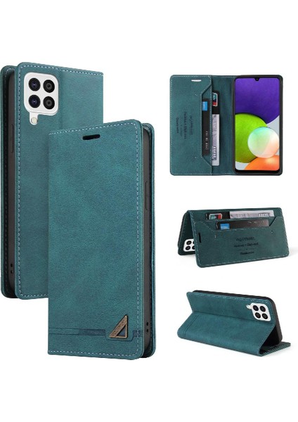 Galaxy A22 4g Premium Deri Premium Deri Kickstand (Yurt Dışından)