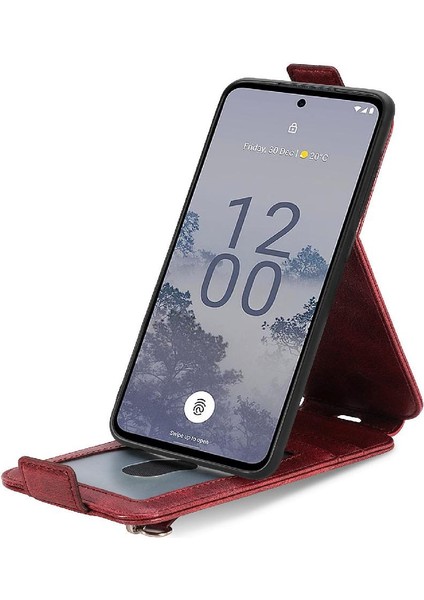 SZY Market Nokia X30 Için Kılıf Moda Tasarımı Zarif Iş Deri Kılıf Flip (Yurt Dışından)