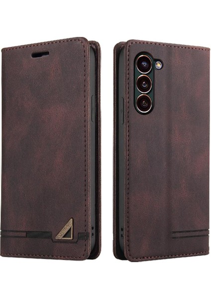 Galaxy S24 Artı Kickstand Iki Kart Yuvaları Premium Deri (Yurt Dışından)