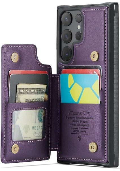 Galaxy S24 Ultra Kart Tutucu Pu Deri Için Caseme Cüzdan Kılıf (Yurt Dışından) fiyatları