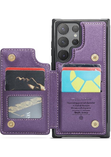 Galaxy S24 Ultra Kart Tutucu Pu Deri Için Caseme Cüzdan Kılıf (Yurt Dışından) modelleri
