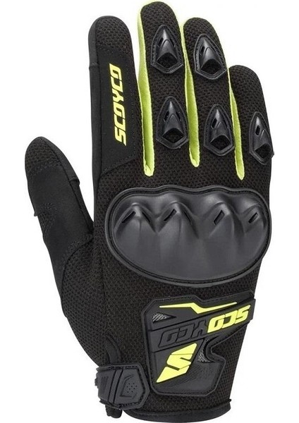 Scoyco MC148 Korumalı Motosiklet Eldiveni Neon Yeşil (Yurt Dışından)