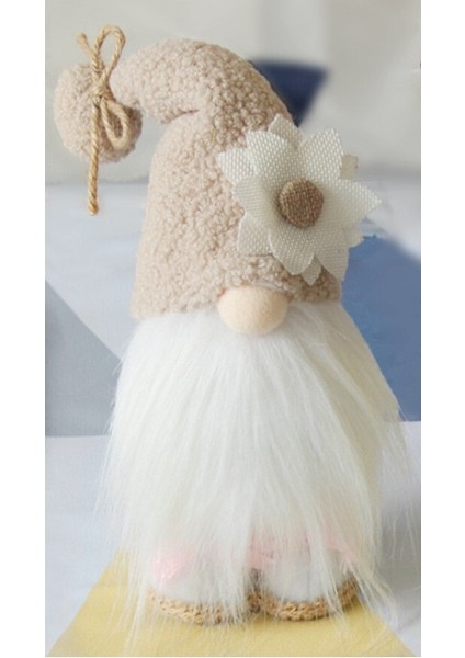 Xinh 32 cm Helianthus Annuus Bebek Kawaii Peluş Oyuncaklar Yüzsüz Yaşlı Insan Peluş Yastık (Yurt Dışından)