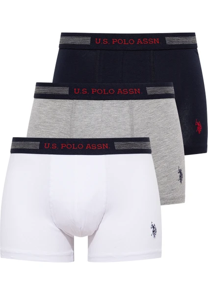 U.S. Polo Assn. Erkek Çok Renkli 3'lü Boxer 80155