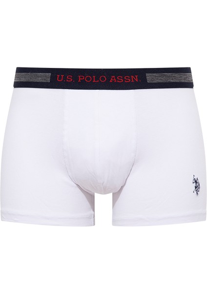 U.S.POLO 80155 ERKEK 3 LÜ LİKRALI COTON BEYAZ-GRİ-LACİVERT BOXER modelleri