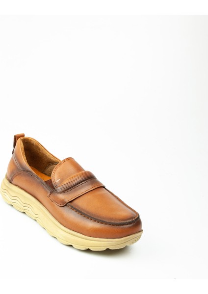 328 Taba Deri Kadın Günlük Ayakkabı