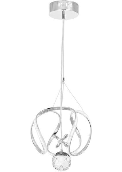 1625-30 Krom LED Avize(Beyaz Işık -Sarı Işık - Gün Işığı)