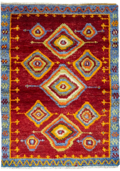 Abay Moroccan Tarzı El Dokuma Shaggy Halı 140X197 cm