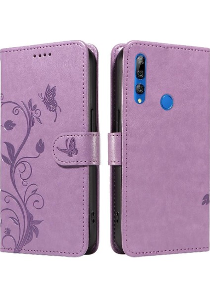 Huawei Y9 Başbakan 2019 Kabartmalı Kelebek Yüksek Kalite Için Flip Case Cüzdan (Yurt Dışından)
