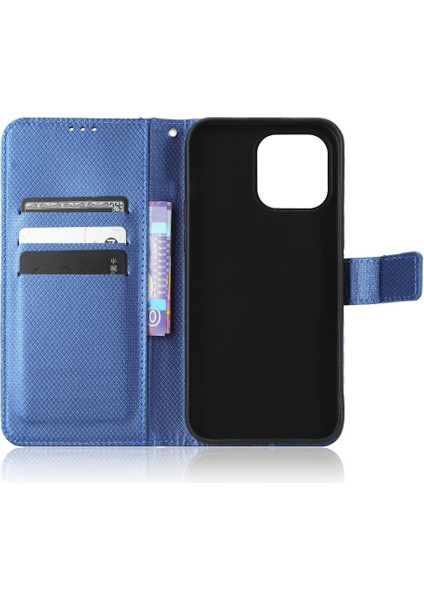 IPhone 14 Için Kılıf Pro Max Manyetik Cüzdan Kickstand Kart Tutucu Kapak (Yurt Dışından)