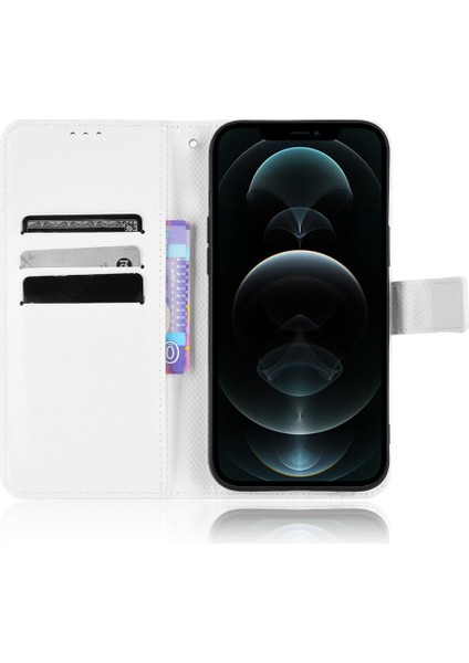 IPhone 12 Için Kılıf Pro Max Kapak Manyetik Cüzdan Kart Tutucu Kickstand (Yurt Dışından)