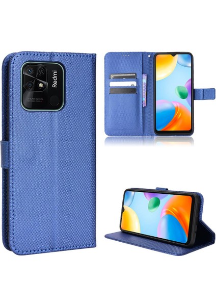 Xiaomi Redmi 10C Kart Tutucu Için Kickstand Manyetik Cüzdan Kapak (Yurt Dışından) fiyatları