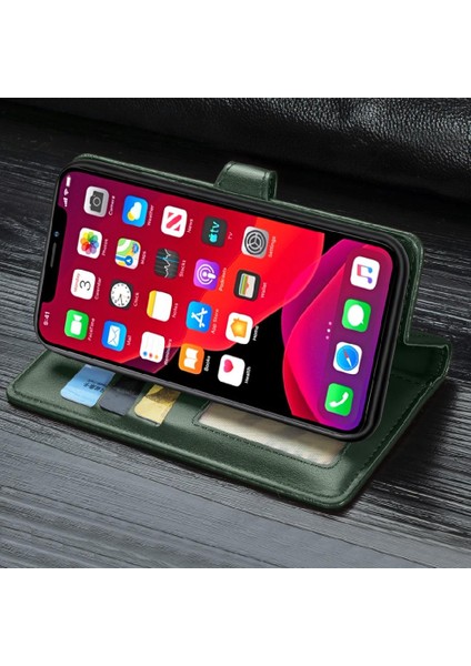 IPhone 11 Için Kılıf Pro Max Zarif Iş Cüzdan Fonksiyonu Deri (Yurt Dışından)