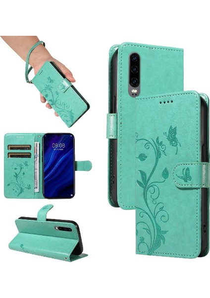 Bdt Shop Huawei P30 Kabartmalı Kelebek Cüzdan Telefon Kılıfı Için Flip Case Yüksek ve (Yurt Dışından)