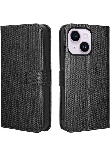 IPhone 14 Için Kılıf Artı Kart Tutucu Kapak Kickstand Manyetik Cüzdan (Yurt Dışından)