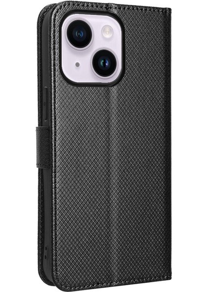 IPhone 14 Için Kılıf Artı Kart Tutucu Kapak Kickstand Manyetik Cüzdan (Yurt Dışından)