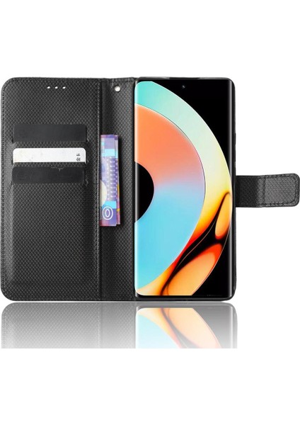 Realme 10 Pro Artı Kart Tutucu Kapak Manyetik Cüzdan Kickstand Için Kılıf (Yurt Dışından)