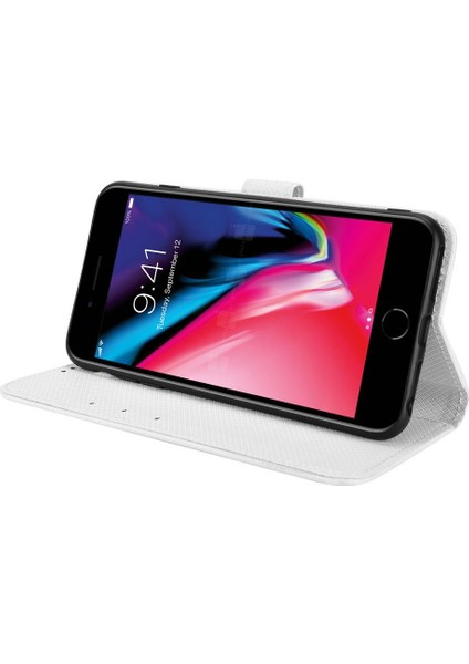 IPhone 8 Için Kılıf Artı/7 Artı Kart Tutucu Kapak Kickstand Manyetik Cüzdan (Yurt Dışından)
