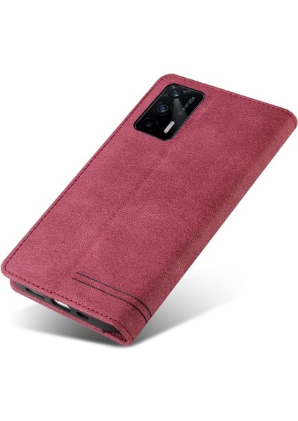 Realme Gt 5g Iki Kart Yuvaları Için Kılıf Kickstand Premium Deri Premium (Yurt Dışından) fırsatları