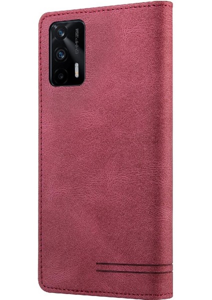 Realme Gt 5g Iki Kart Yuvaları Için Kılıf Kickstand Premium Deri Premium (Yurt Dışından) indirimleri