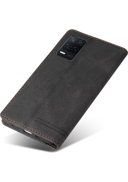 Realme 8 5G/V13 5g Premium Deri Kickstand Premium Deri Kılıf (Yurt Dışından)